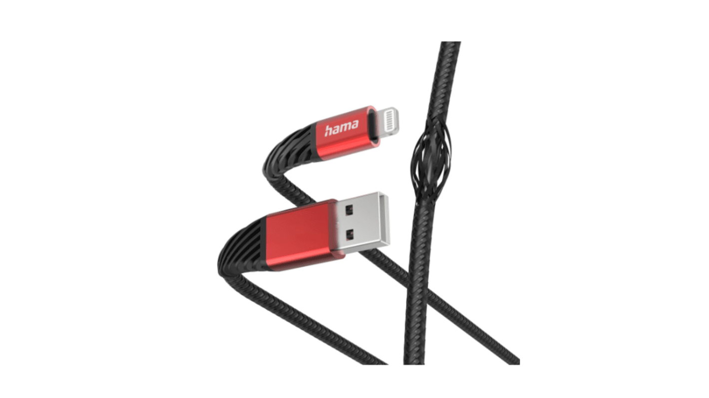 Hama USB 2.0, Male Lightning to Male USB A, 480Mbps, 1.5m