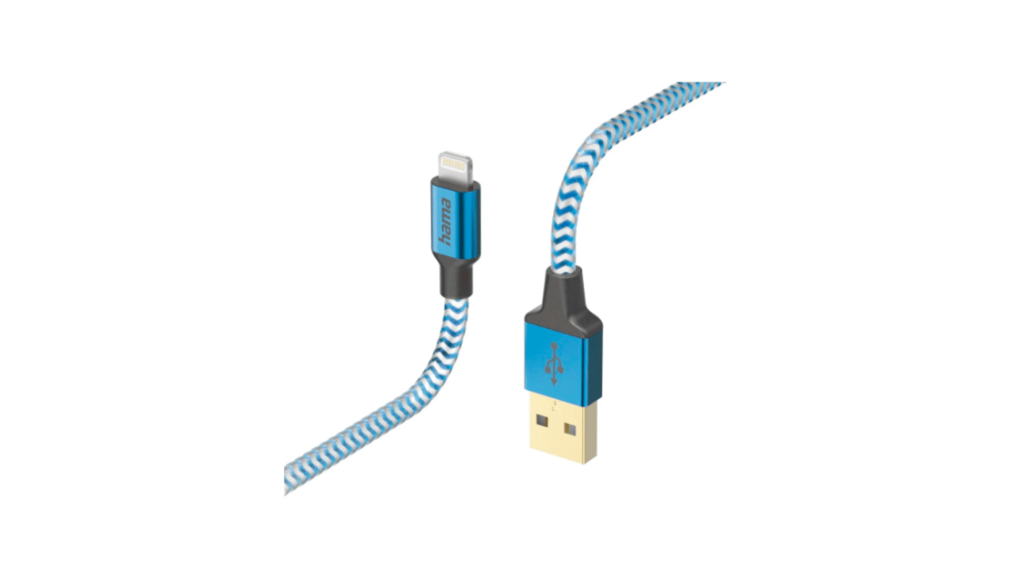 Hama USB 2.0, Male Lightning to Male USB A, 480Mbps, 1.5m