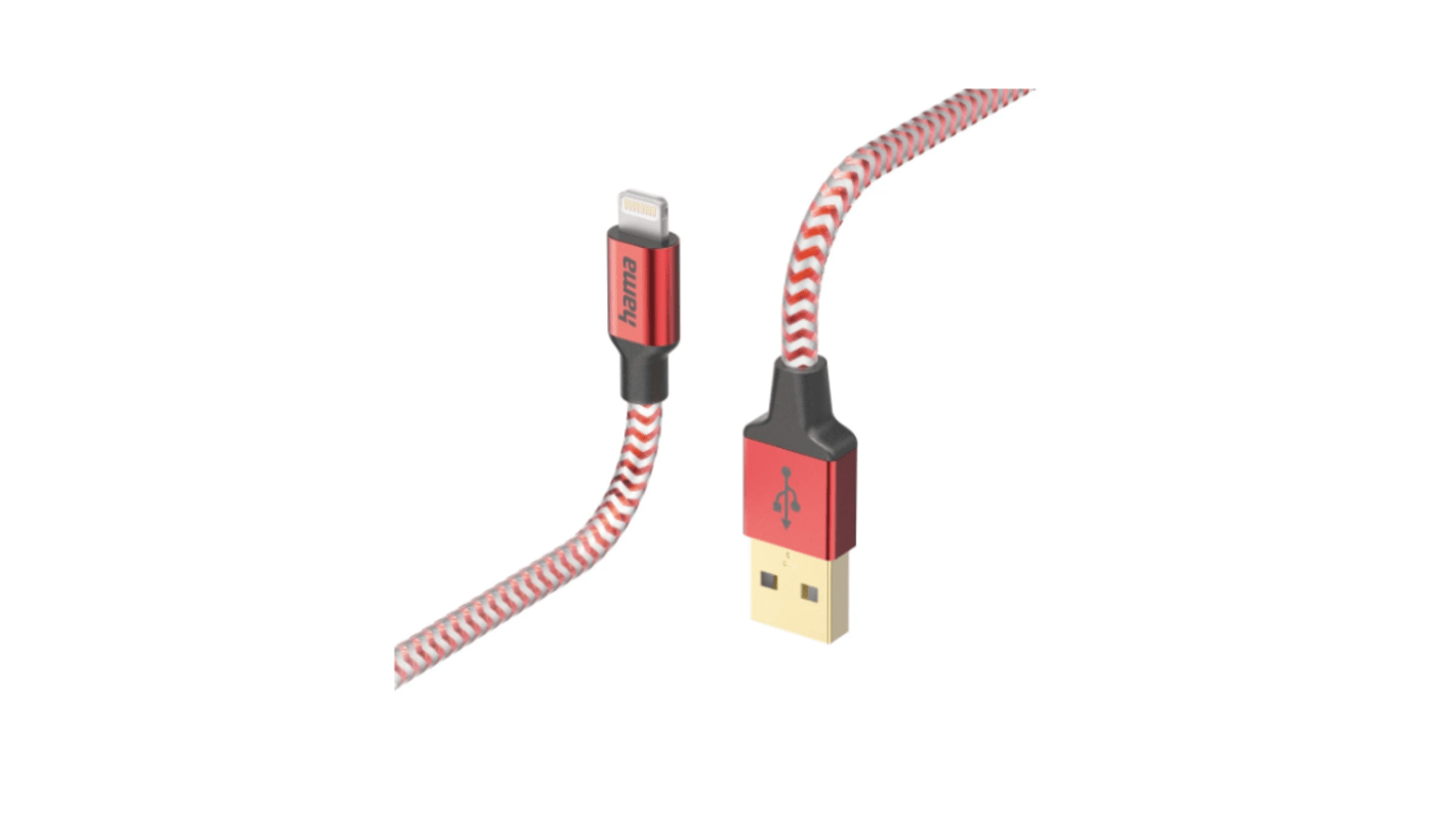 Hama USB 2.0, Male Lightning to Male USB A, 480Mbps, 1.5m