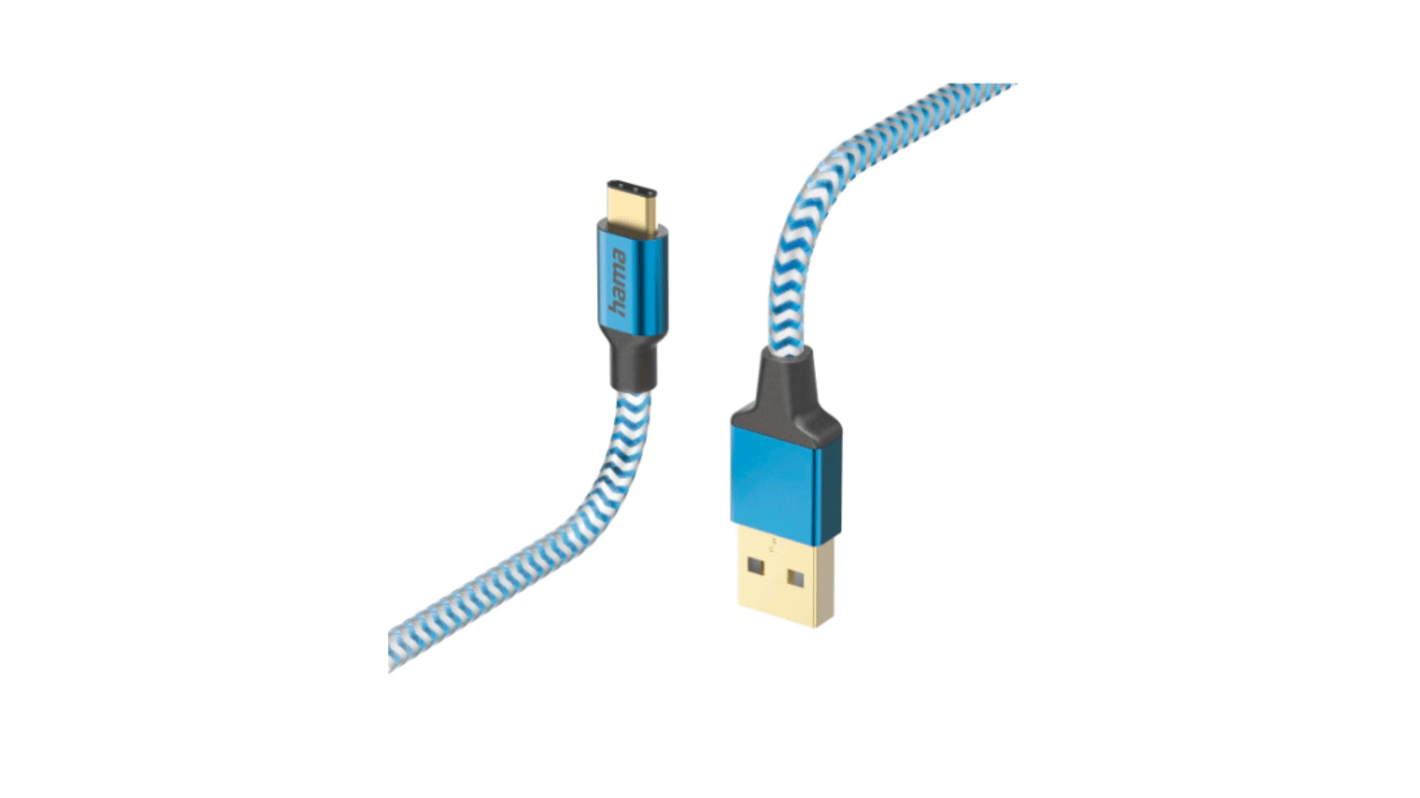 Kabel USB Złącze A USB C Złącze B USB C dł. 1.5m Kabel ładujący z USB-A na USB-C USB 2.0