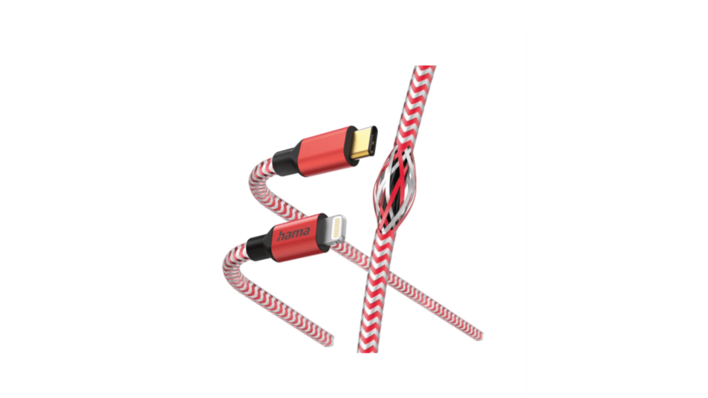 Hama USB 2.0, Male Lightning to Male USB C, 480Mbps, 1.5m