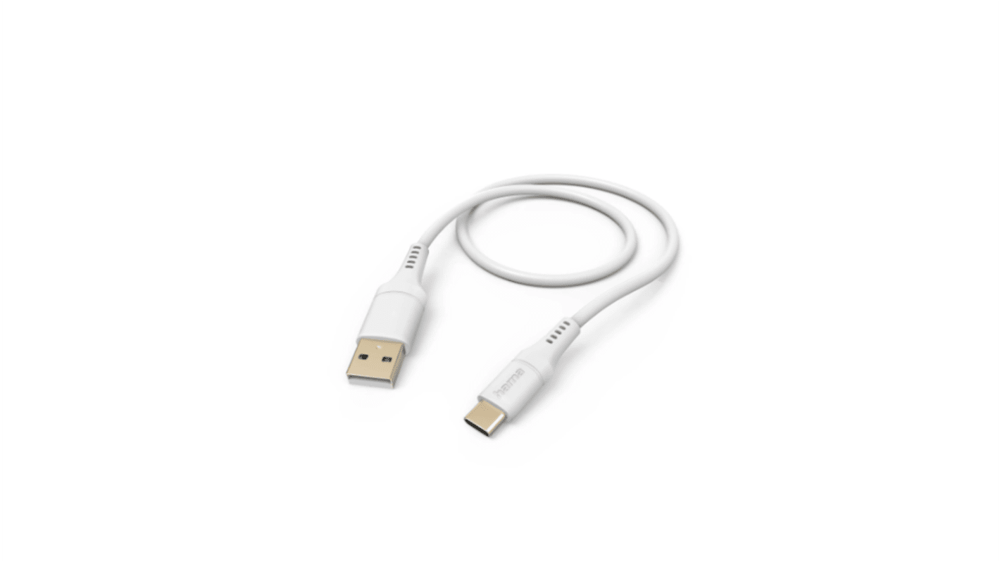 Hama USB 2.0, Male USB A to Male USB C, 480Mbps, 1.5m