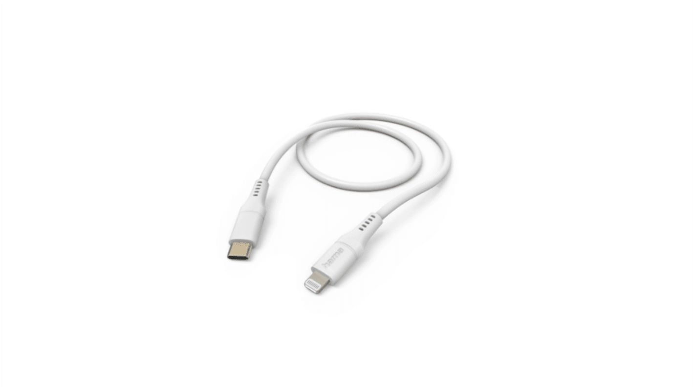 Hama USB-C充电线, Lightning公插转USB C公插, 1.5m长, USB 2.0