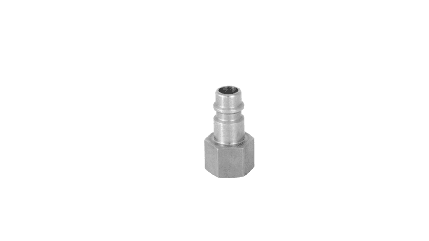 RS PRO Brass Male Pneumatic Quick Connect Coupling, 3/8 in BSP Female Threaded