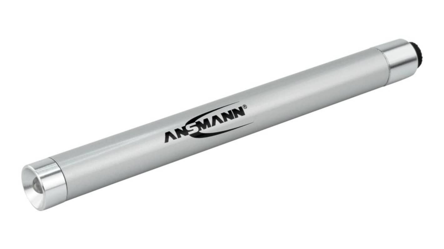Ansmann LED Pen Torch Silver 15 lm, 134 mm