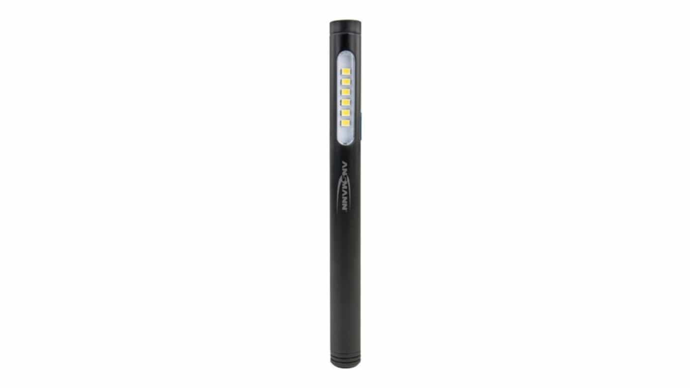 Ansmann 笔形手电筒, 130 流明, LED, 黑色