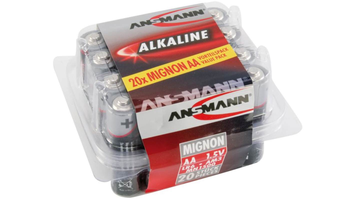 Ansmann Alkaline AA Batteries 1.5V