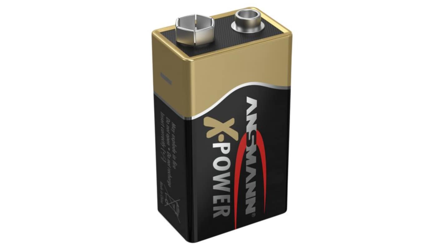 Ansmann Alkaline 9V Batteries 9V