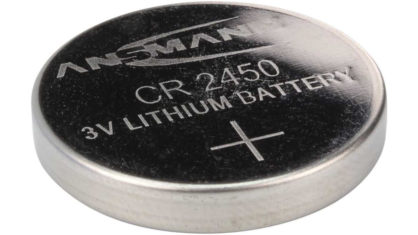 Ansmann CR2450纽扣电池, 3V, 630mAh, 锂
