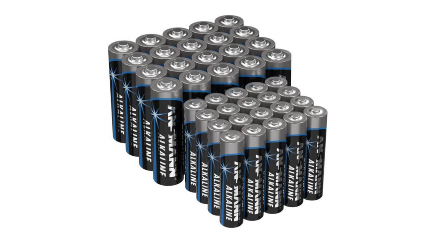 Pila de  alcalina, 1.5V, 2.7Ah