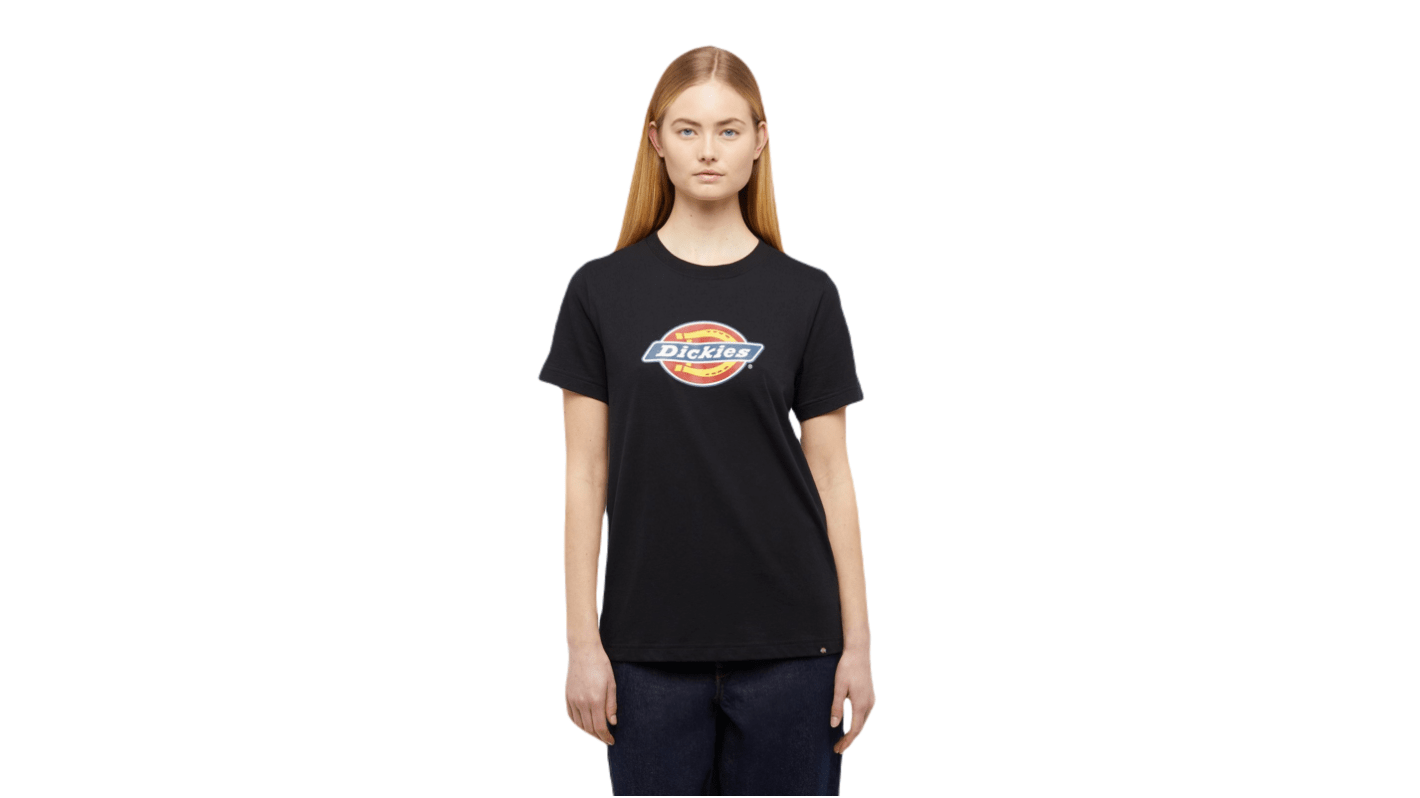 Dickies Black Cotton Long Sleeve T-Shirt, UK- S, EUR- S