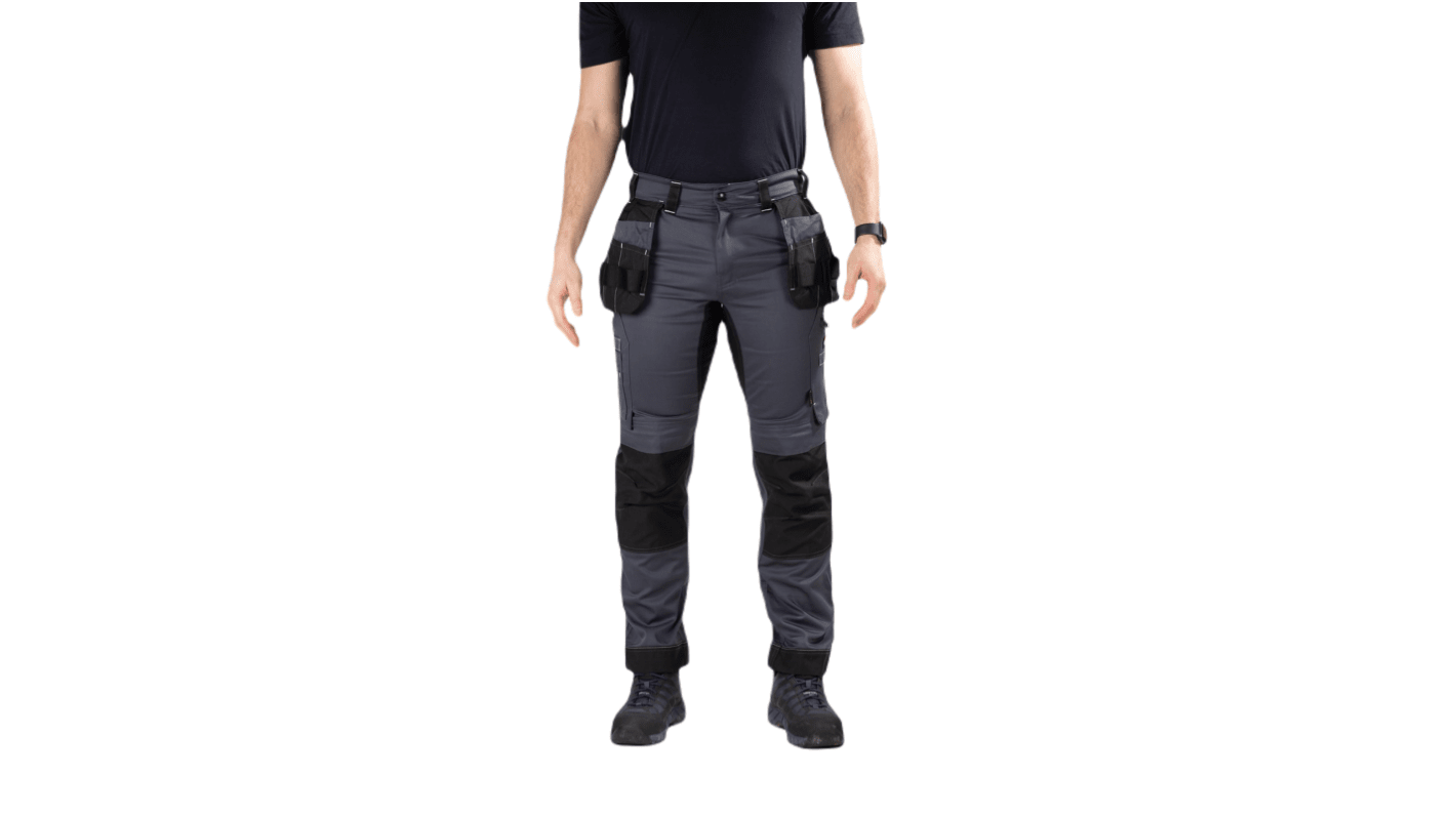 Dickies 男款长裤, 舒适, 耐用, 黑色/灰色, 34码, 18.25 → 18.75in腰围, Universal FLEX系列