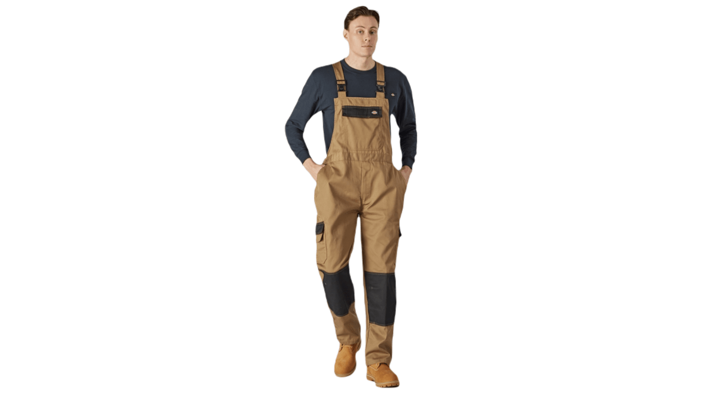 Dickies Khaki Reusable Bib & Brace, XXL