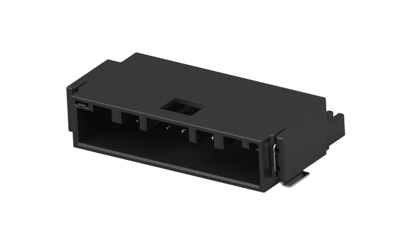 TE Connectivity 10p单排排针 直角线对板连接器, 1.8mm间距, 3A, SMT安装, 1-2834659-0系列