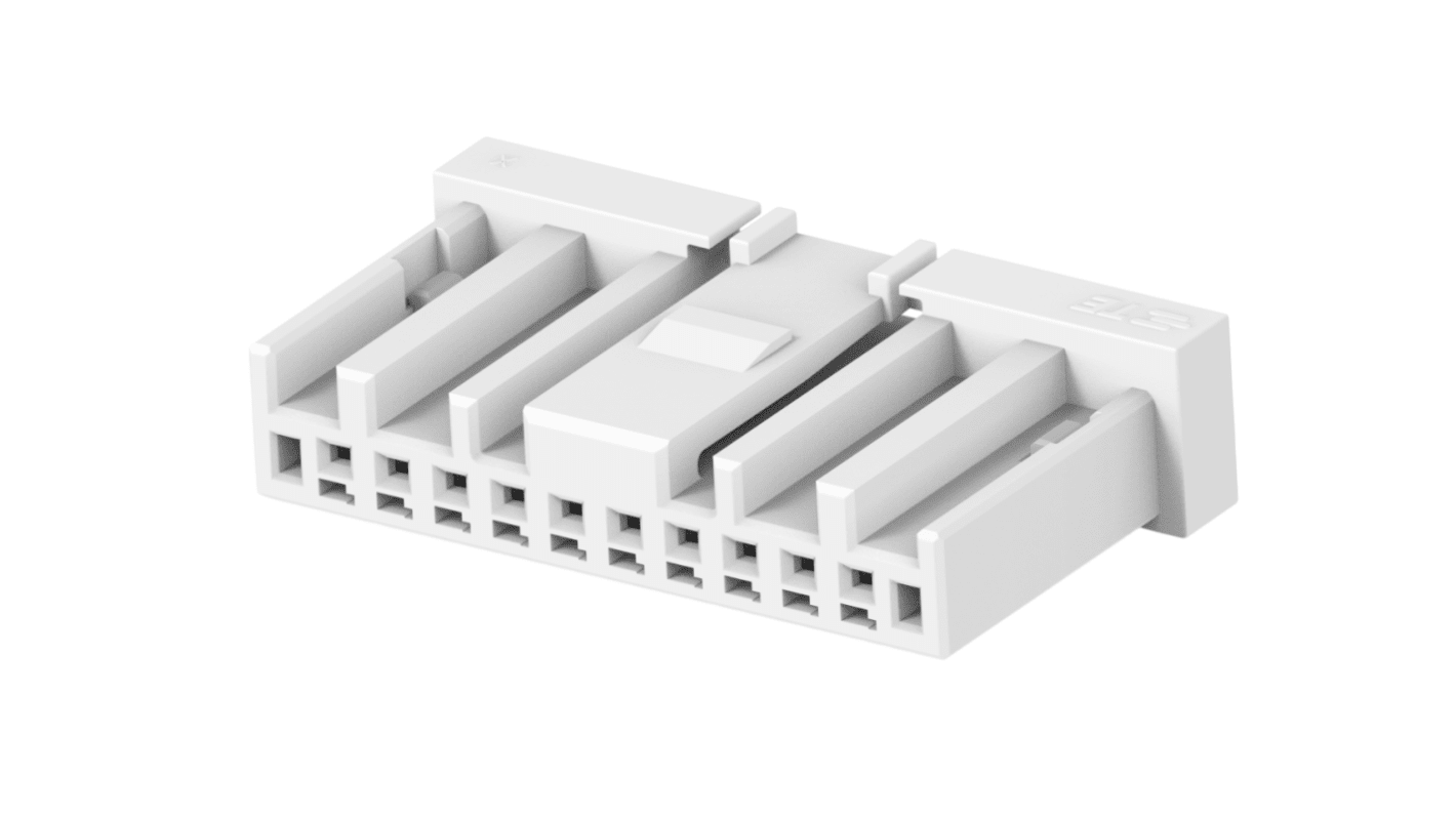 TE Connectivity 1-2834672-0 Series Straight PCB Header, 10-Contact, 1-Row, 1.8mm Pitch, Crimp Termination