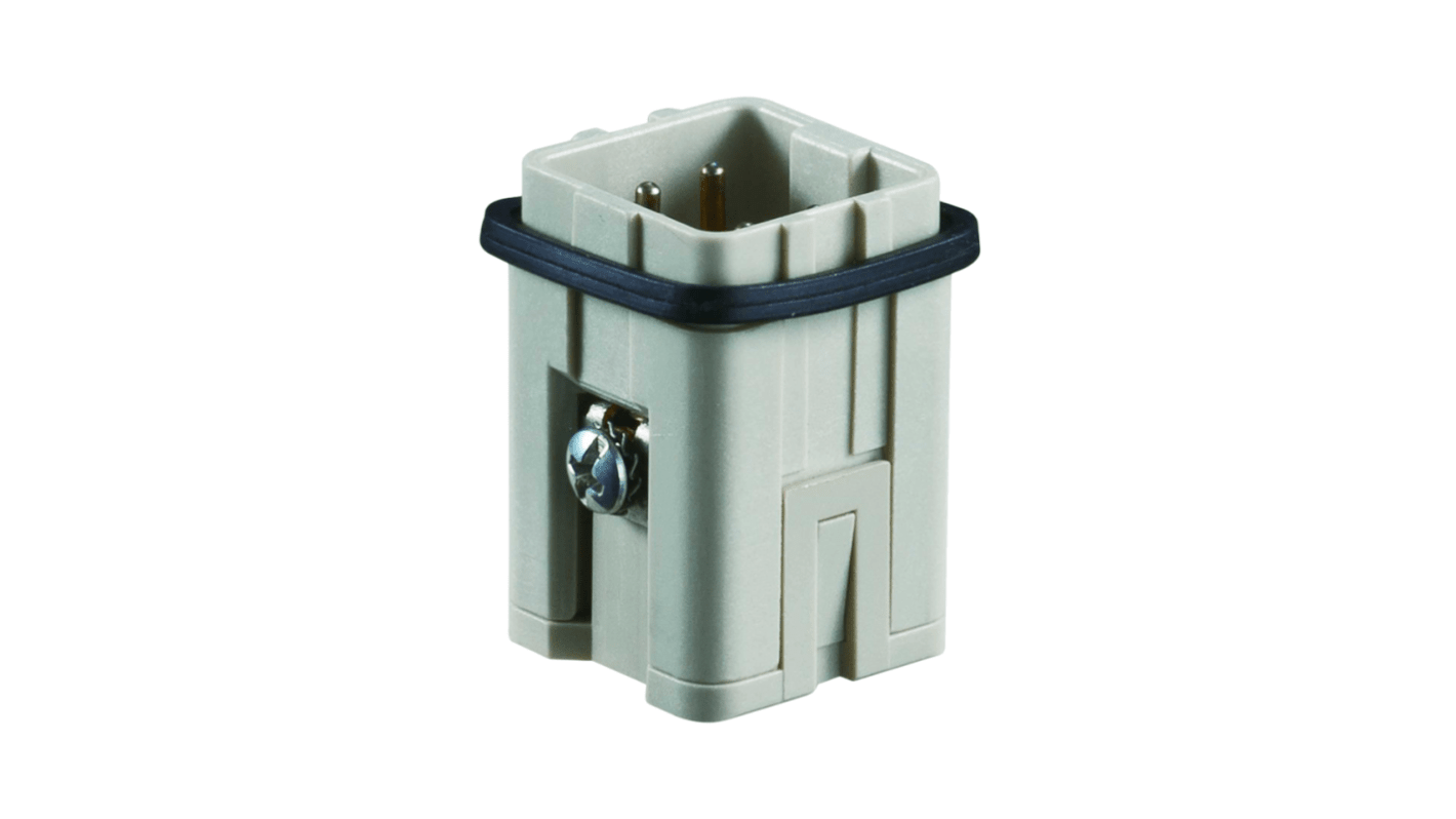 TE Connectivity Heavy Duty Power Connector Module, 10A, Male, HA Insert Series, 4 Contacts