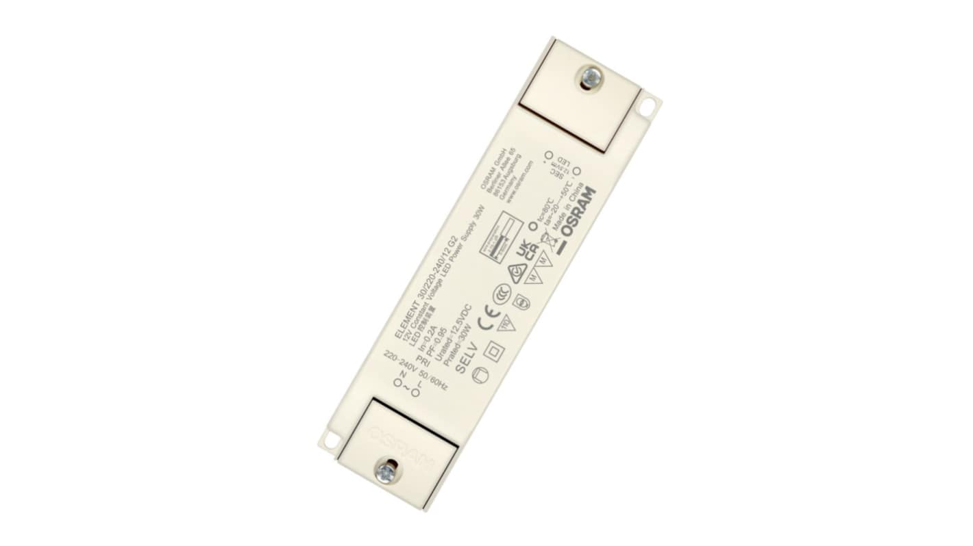 Osram LED Driver, 12.5V Output, 30W Output, Constant Voltage