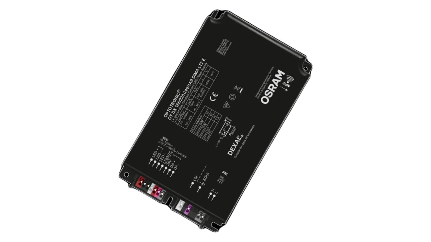 Osram 165W 可调光 LED 驱动器, 输出130 → 260V 1.05A, 可调光