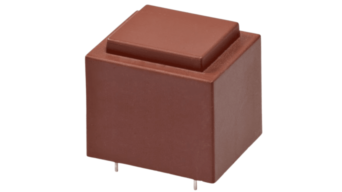 Block 6V ac 1 Output Through Hole PCB Transformer, 0.35VA, CE, CSA, IEC/EN, UL Recognized, VDE