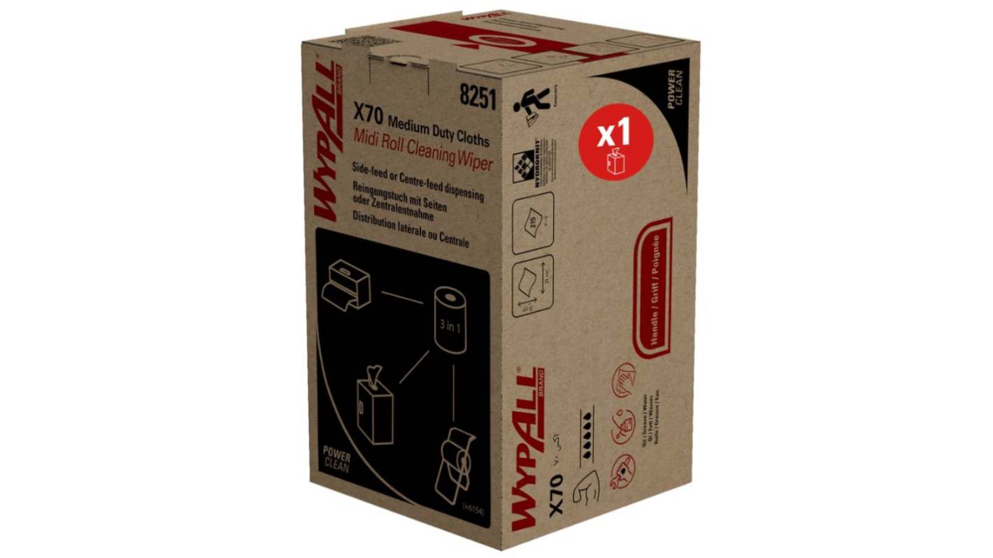 Salviette Kimberly Clark Wypall, conf. da 215 pz.