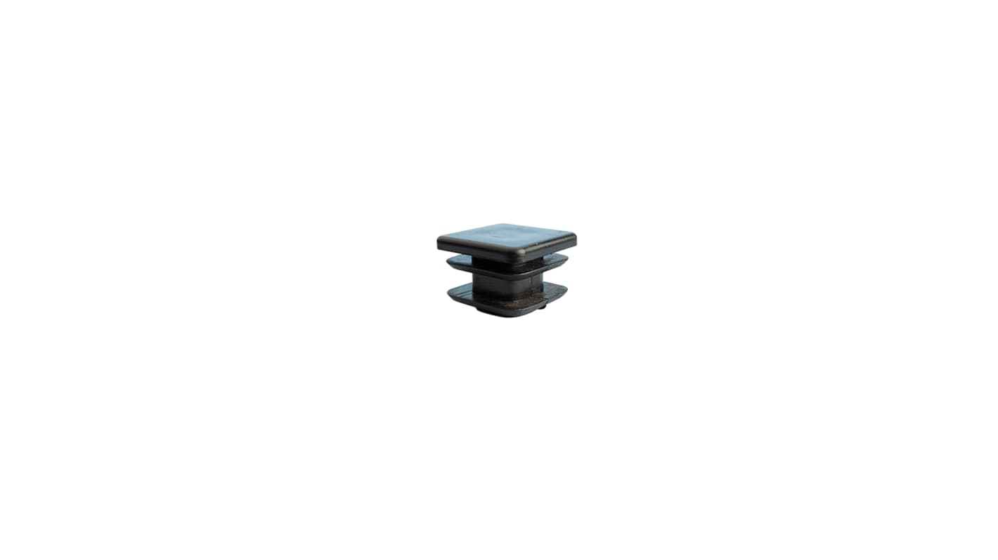 Tapón cuadrado de Plástico Negro, para perfil de 120 x 120 mm