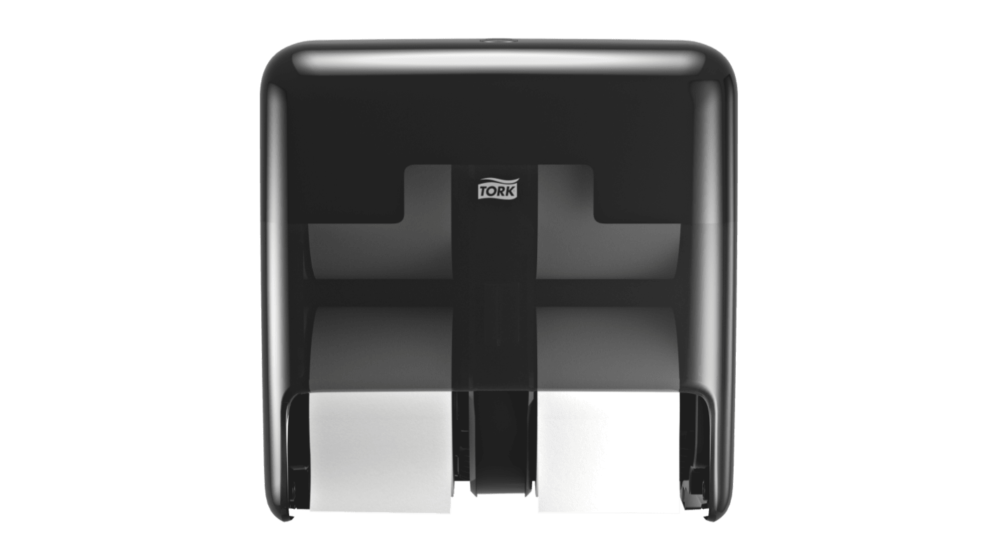 Tork Black ABS Toilet Roll Dispenser, 319mm x 323mm x 174mm