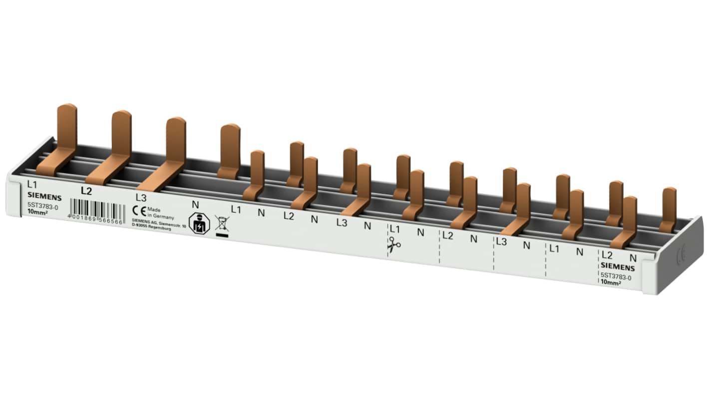 Siemens SENTRON 3 Phase Busbar, 400V, 18mm Pitch