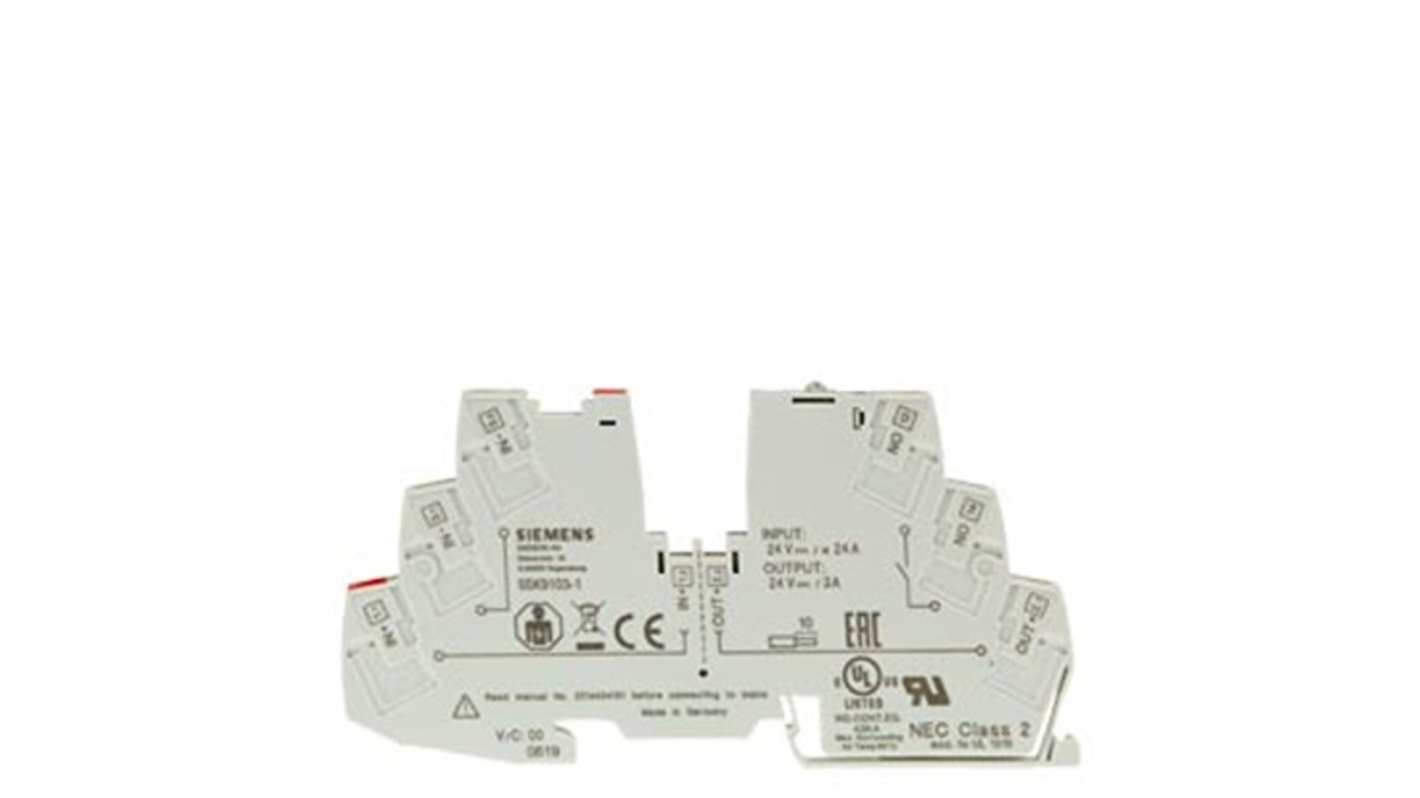 Siemens Auxiliary Contact, Rail Mounting, SENTRON 5SK9