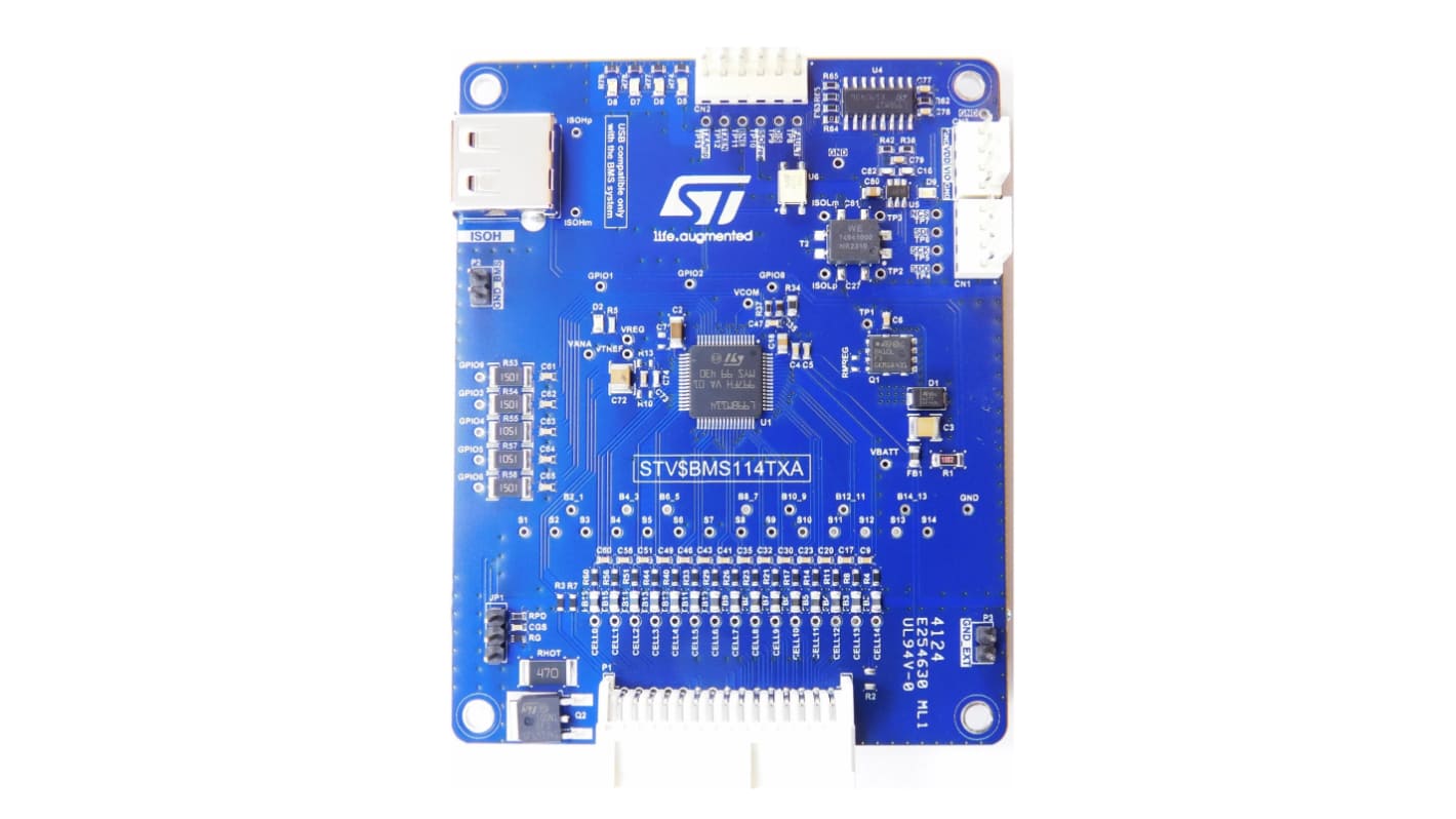 STMicroelectronics Battery Management System Module Based On L99BM114 And L99BM1T Battery Monitoring Controller Module