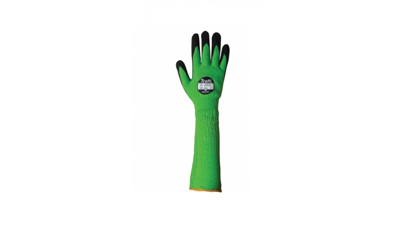 Traffi TG5150 Green HPPE/Nylon/Glass Abrasion Resistant, Breathable, Cut Resistant, Dry Environment, General Purpose