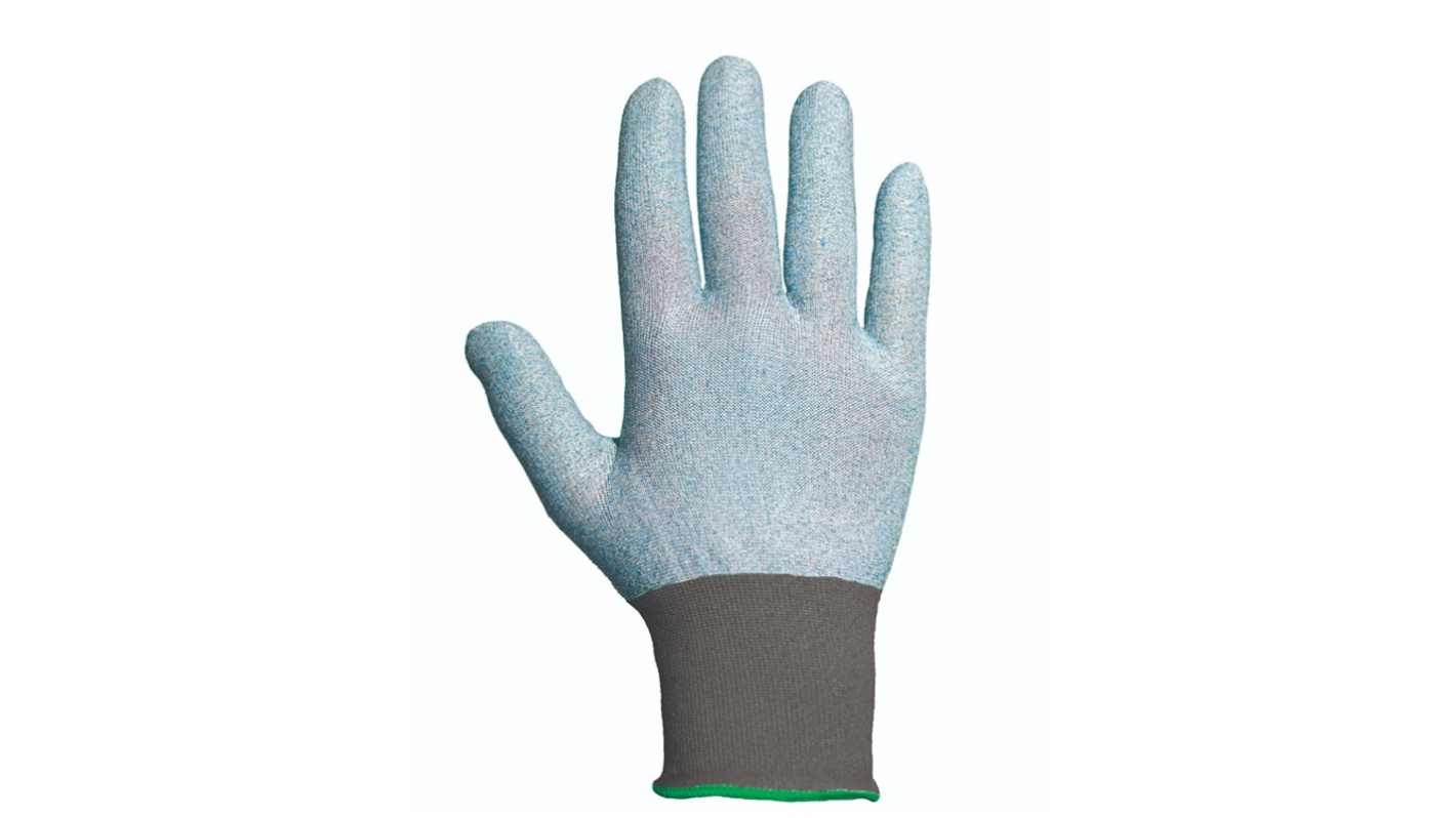Traffi TG715 Blue Yarn Abrasion Resistant, Cut Resistant Work Gloves, Size S