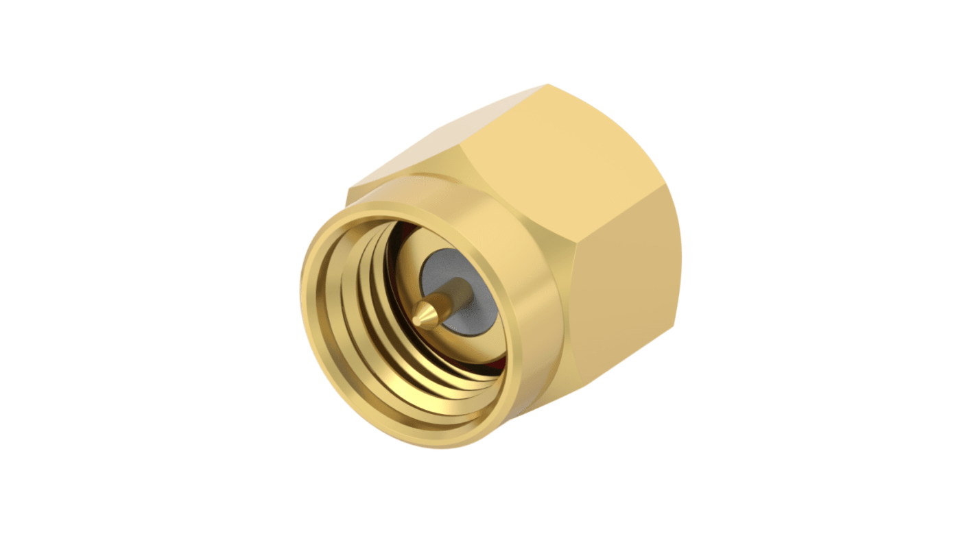 Terminador de RF Linx 2467938-1, Macho, Recto, Montaje aéreo (en línea), 18GHz, SMA, 2W, Aleación de oro, níquel y cobre