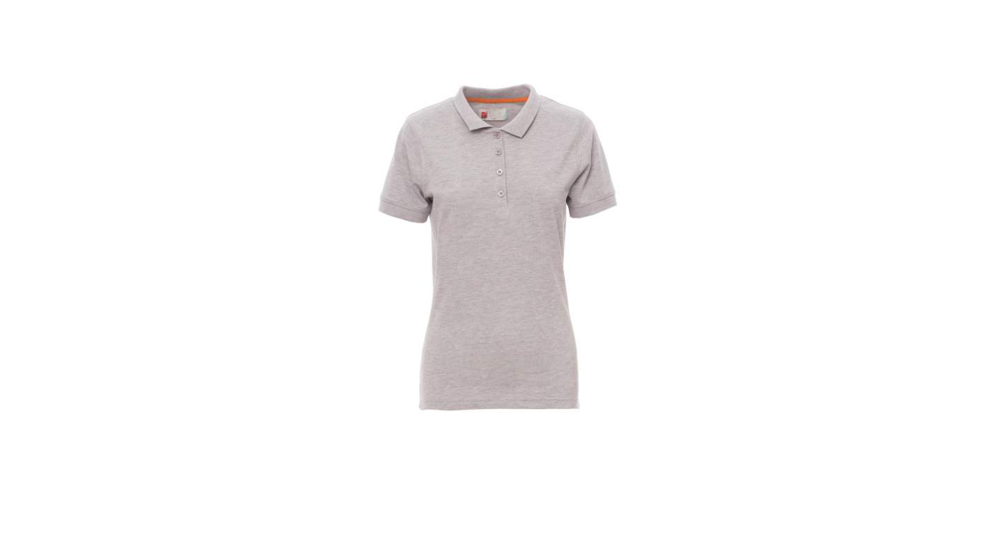Paperwear VENICE LADY MELANGE Grey 10% Polyester, 90% Cotton Polo Shirt, UK- L, EUR- L