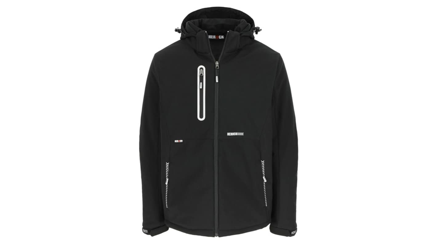 Herock TARIS Black, Breathable, Waterproof, Windproof Jacket, XXL