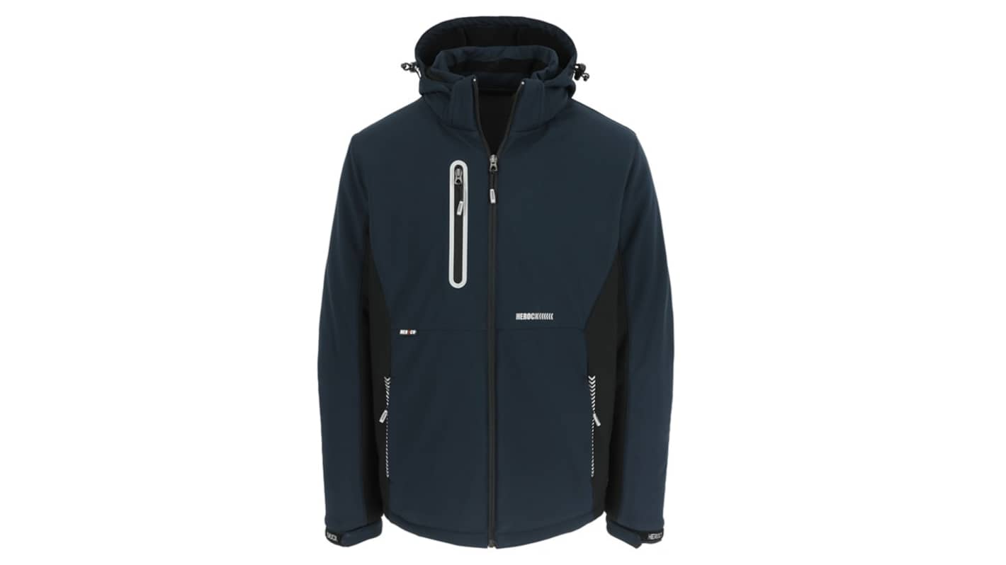 Herock TARIS Navy Blue - Black, Breathable, Waterproof, Windproof Jacket, XXL