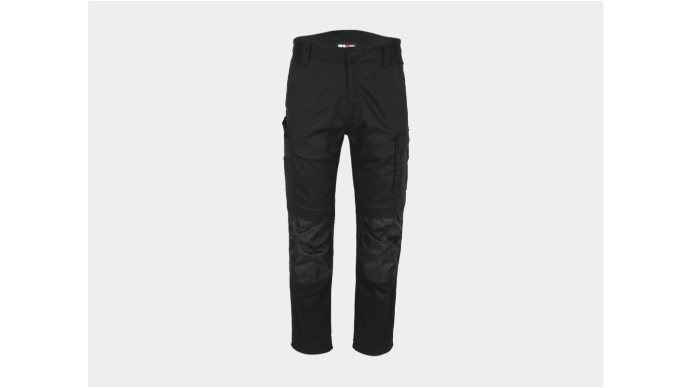 Herock AXO TROUSERS 's Black Trousers Water Repellent Slim Fit, Size 62 52in W 32in L