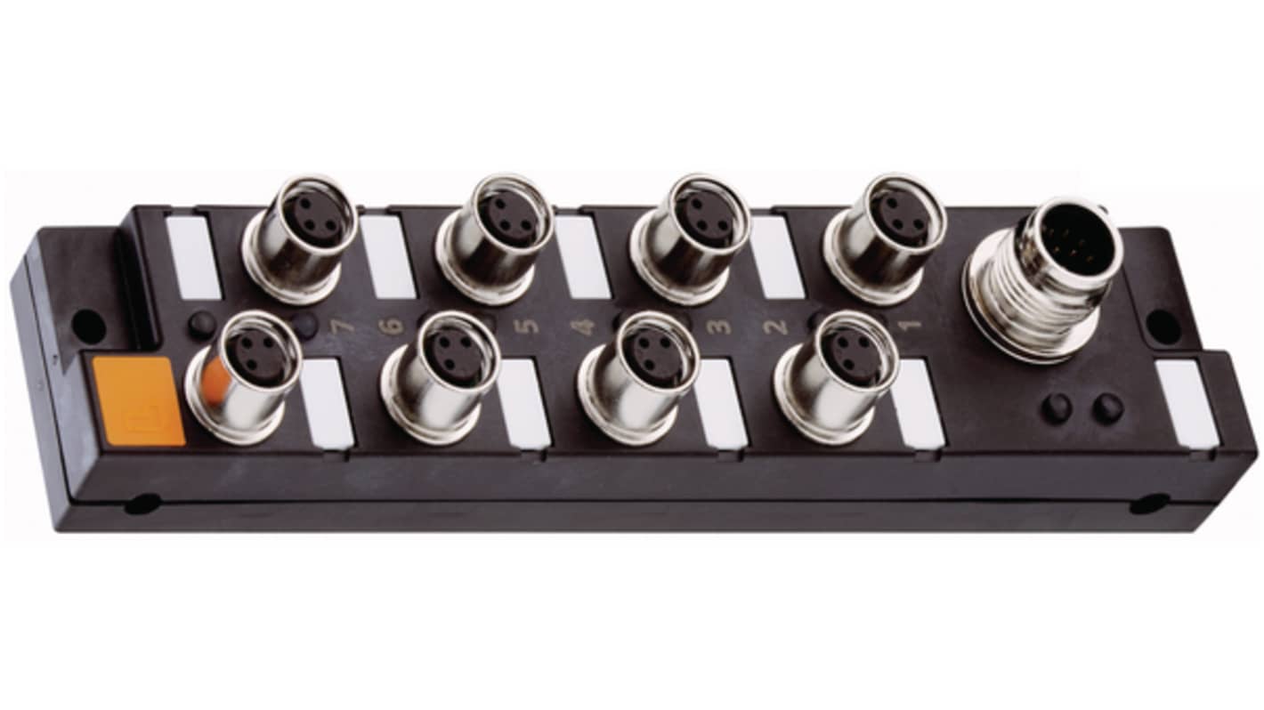Lumberg Automation ASBM Series Distribution Unit, M12, 4 way, 4 port