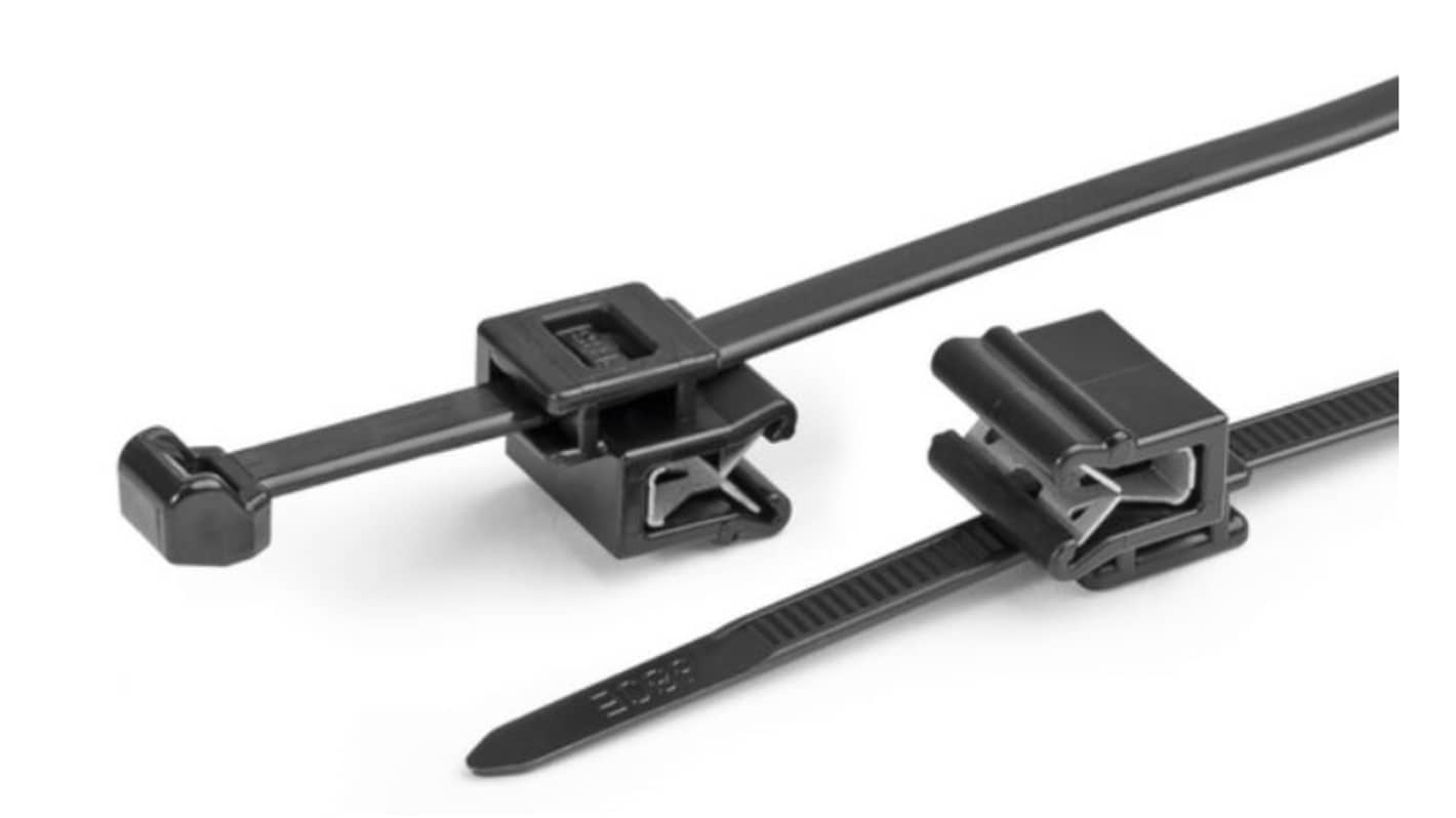 Bridas HellermannTyton de Nylon 66 Negro, 200mm x 4,6 mm, Brida