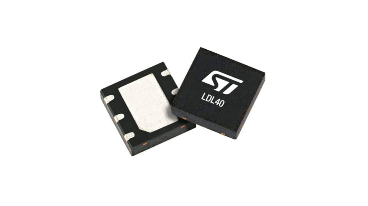 STMicroelectronics LDO稳压芯片, 1.2 → 12V输出, 800mA最大输出, DFN6 (2 x 2) WF, 6针