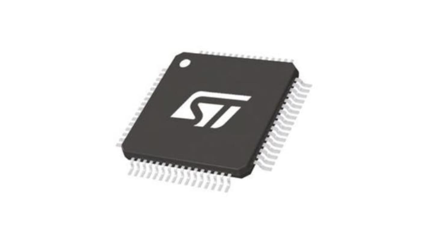STMicroelectronics ARM Cortex M0+ MCU, STM32 Microcontroller, 48MHz, 64 kByte, 64-Pin LQFP