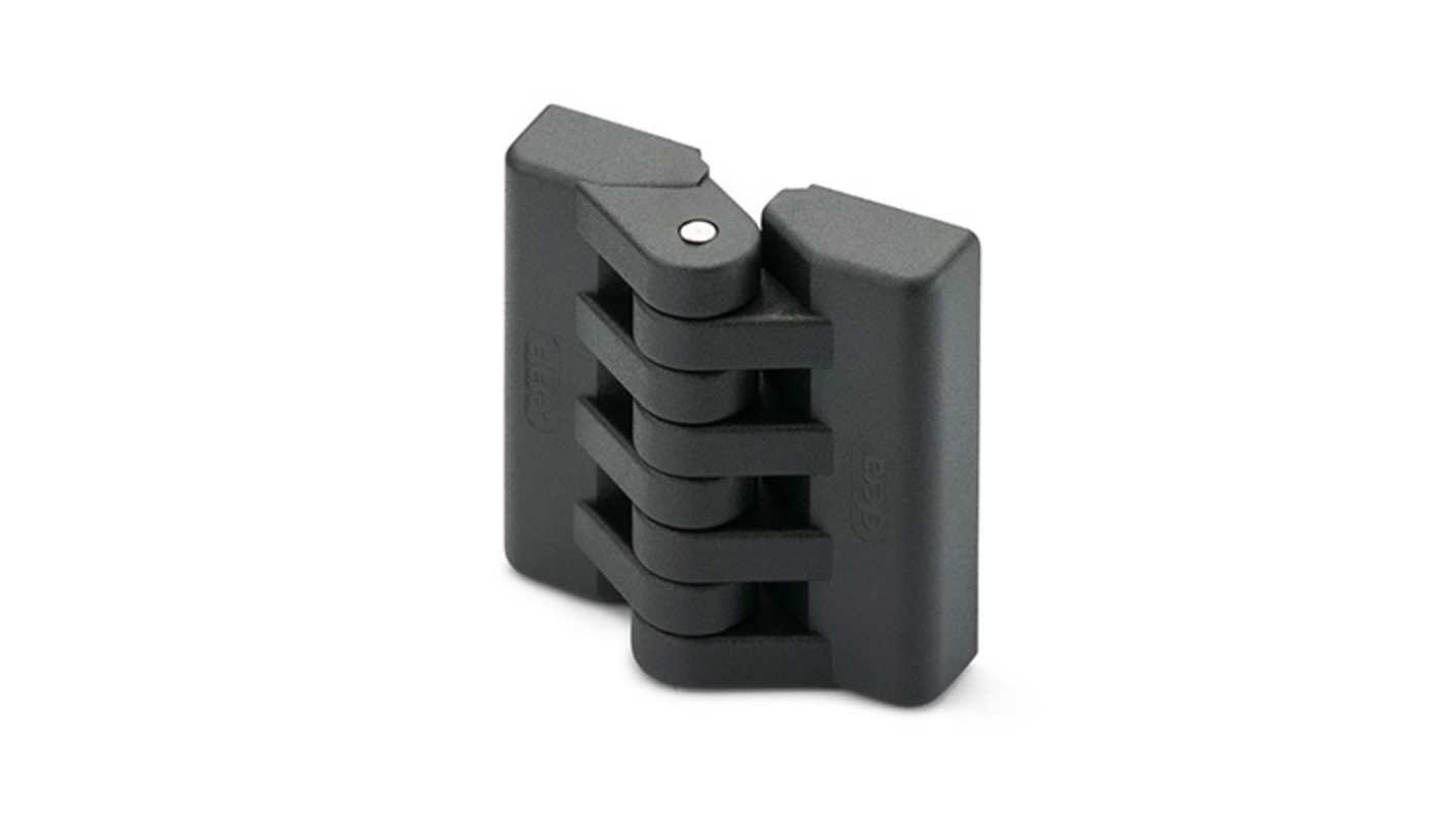 Elesa PA Hinge Pin with a Fixed Pin, Screw Fixing, 49.5mm x 48mm x 8mm