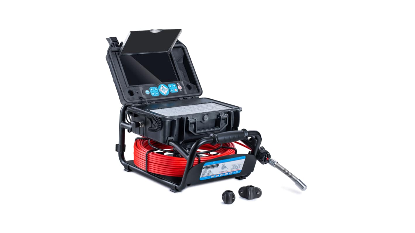 TradeTuff TT-DC-30M-SL 23mm probe Inspection Camera, 1920 x 1080pixels Resolution, White LED Illumination, Stainless