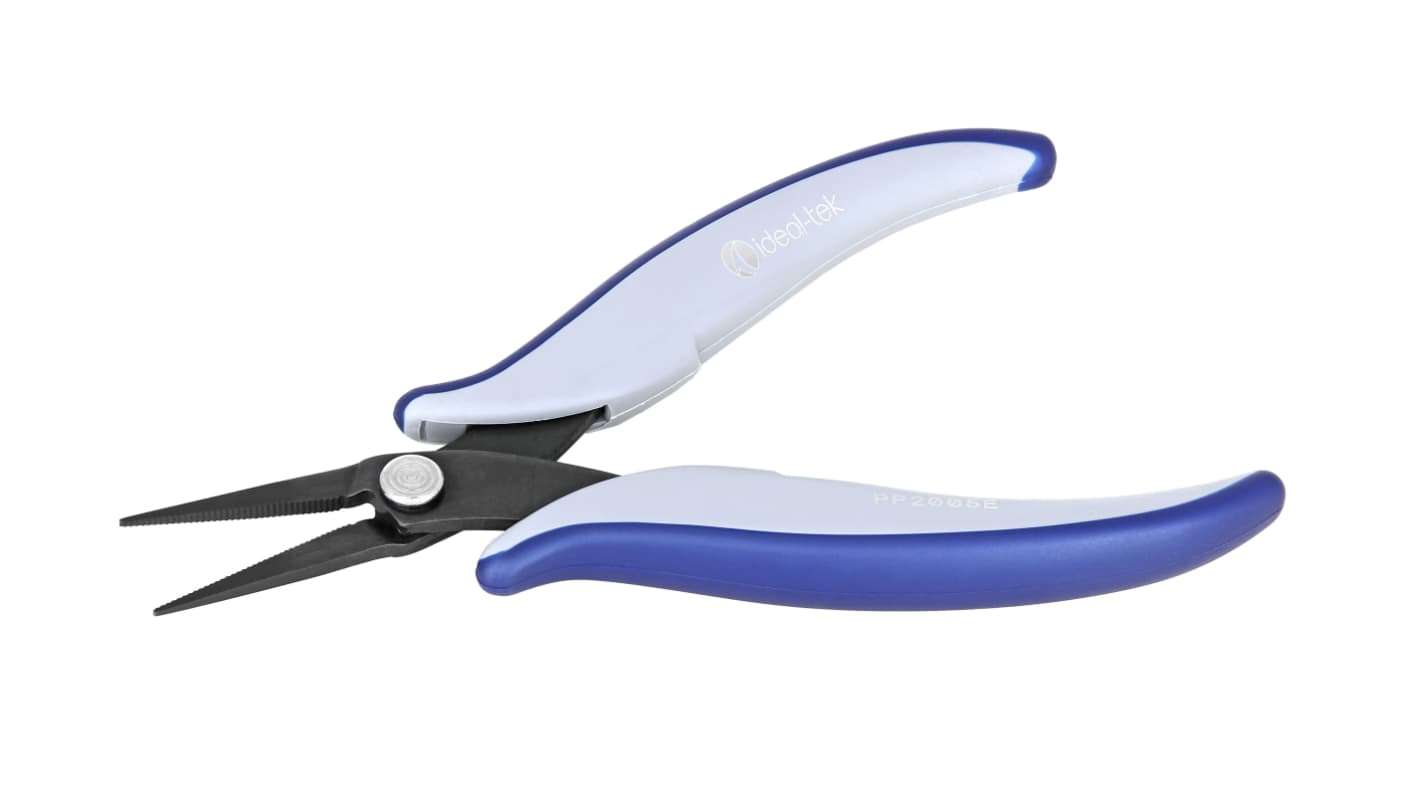ideal-tek PP2005E.IT Nose pliers, 160 mm Overall, Straight Tip, 30mm Jaw, ESD