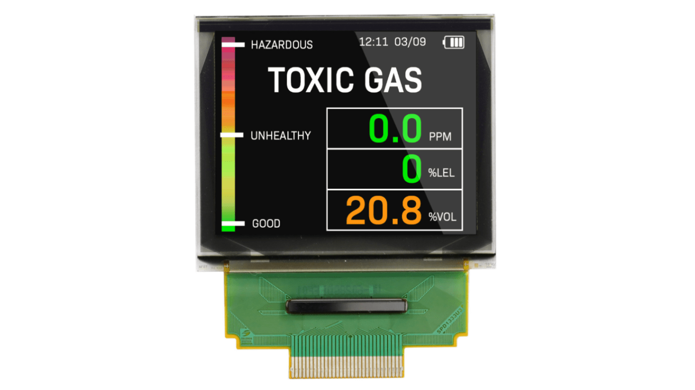 NEWHAVEN DISPLAY INTERNATIONAL PMOLED屏幕, 1.69in, I2C，平行，SPI接口, 160 x 128pixels