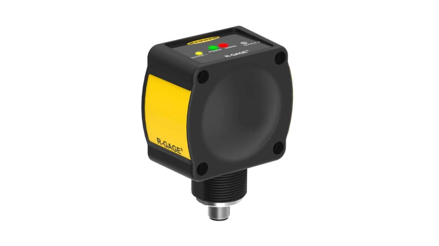 Banner Ultrasonic Rectangular Proximity Sensor, M12, 2 → 24 m Detection, NPN/PNP, 12 → 30 V dc