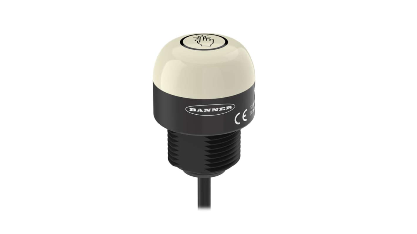 Banner 绿色/红色/黄色闪光LED警示灯, 12 → 30V 直流, 基座安装, IP67，IP69K