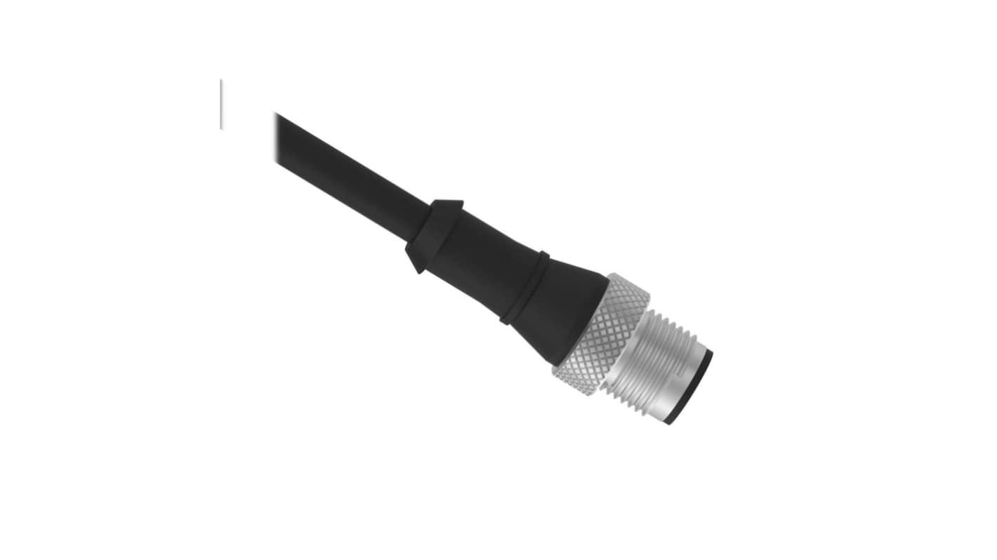 Banner Right Angle Male 4 way M12 to Straight Male 4 way M12 Sensor Actuator Cable, 10m