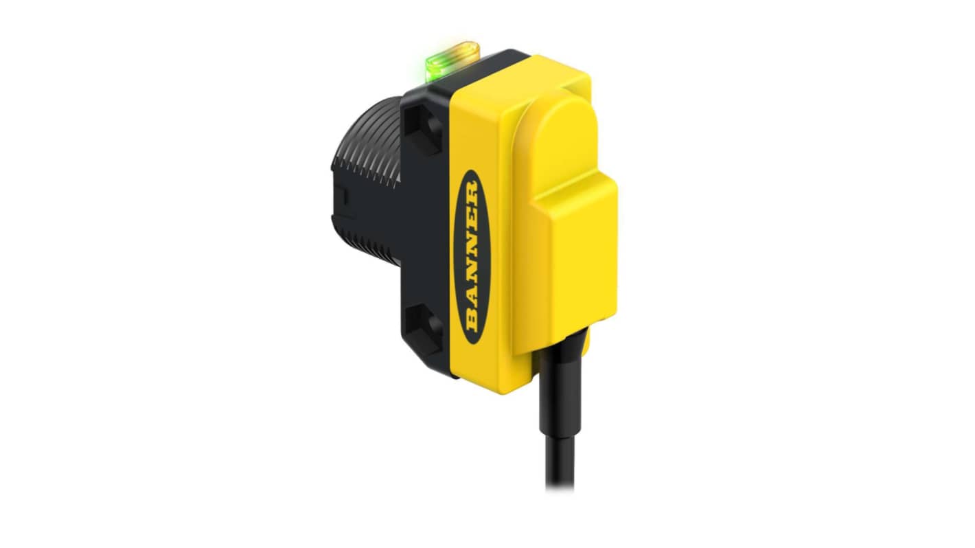 Banner Fixed Field Photoelectric Sensor, Rectangular Sensor, 150 mm Detection Range