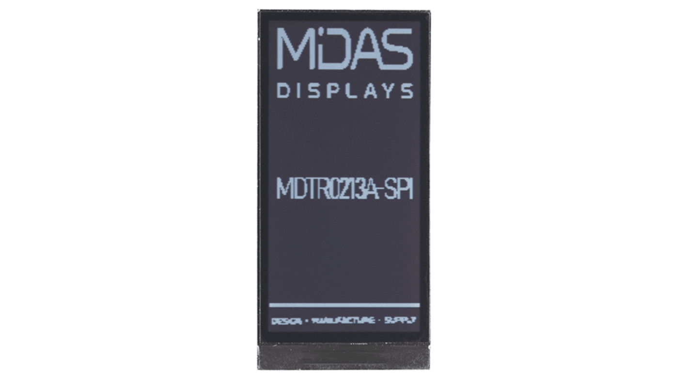 Midas MDTR0213A-SPI Reflective TFT LCD Module, 2.13in, 122 x 250pixels