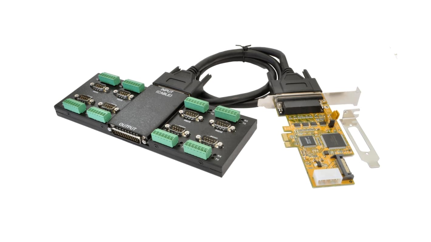 Karta szeregowa, RS232, RS422, RS485, l. portów: 8, magistrala: PCIe, Szeregowe